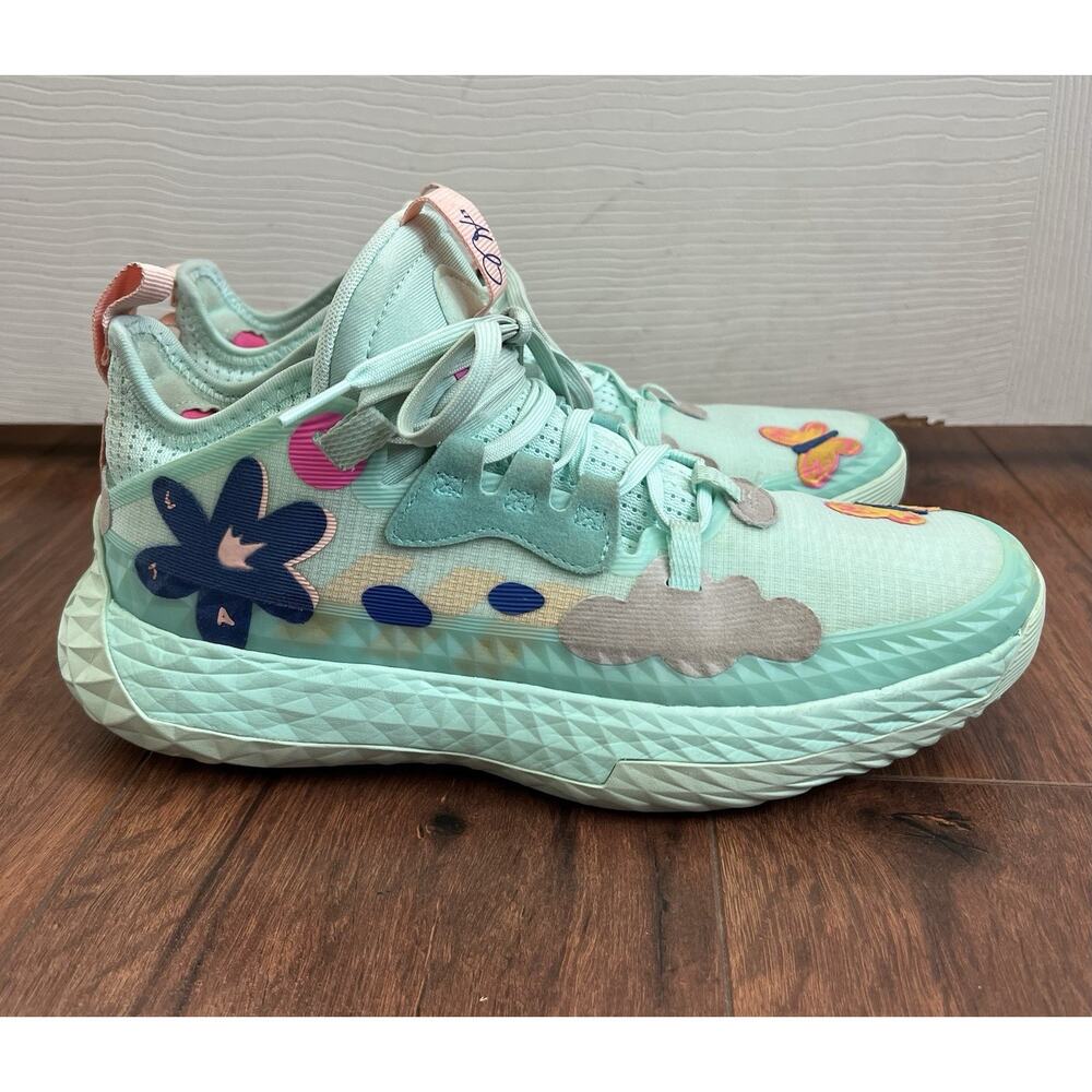 ADIDAS Mens Clear Mint Harden Vol. 5 Futurenatural Support Basketball Sneakers 6 - Picture 2 of 12